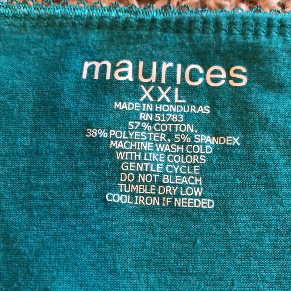 Maurices teal jewel color XXL - Picture 2 of 3